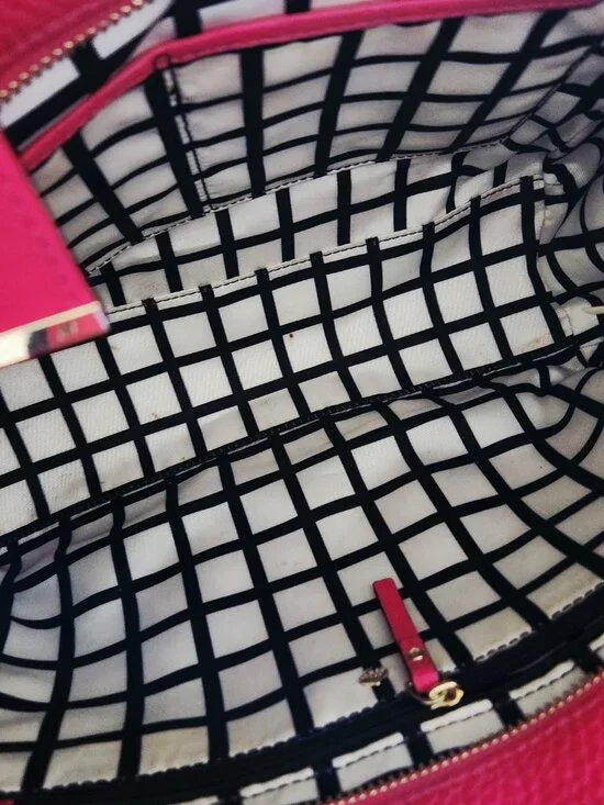 Kate Spade New York Fushia Leather Shoulder Bag Purse - Picture 14 of 14